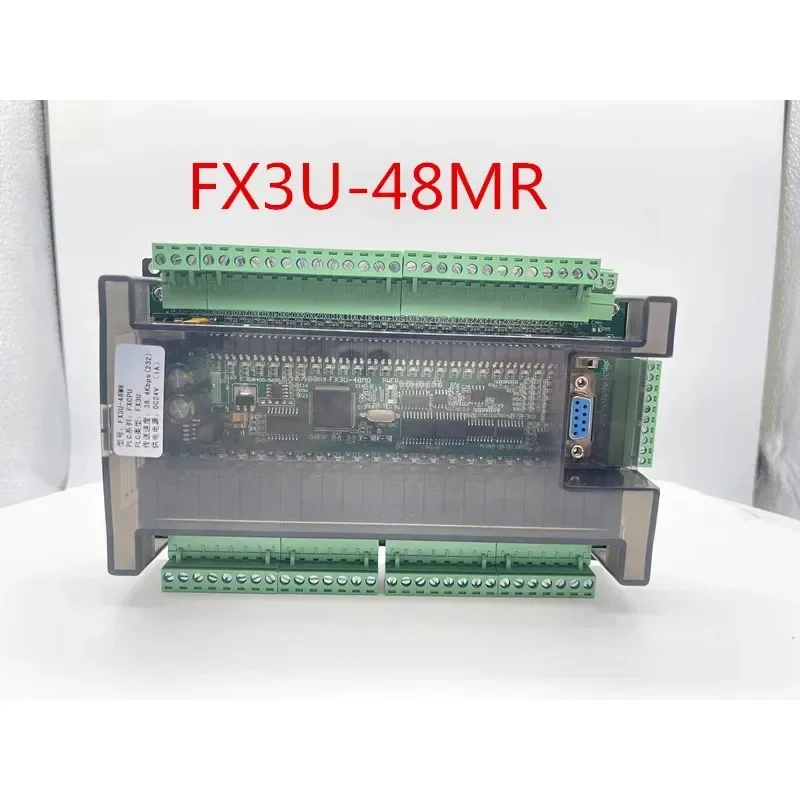 

High speed FX3U-48MR/48MT 24 input 24 output 6 analog input 2 analog output industrial control board with RTU CAN communication