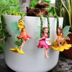 3pc Tree Vine Flower Fairy, Creative Garden Bonsai Decoration Pendant, Home Multi Scene DIY Decoration Crafts Pendant