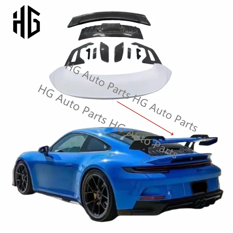 

992 GT3 Style Carbon Fiber Duck Tail Wing For Porsche 911 992 Carrera 2019-2023 GT-3 Style Facelift Rear Trunk Wing Spoilers