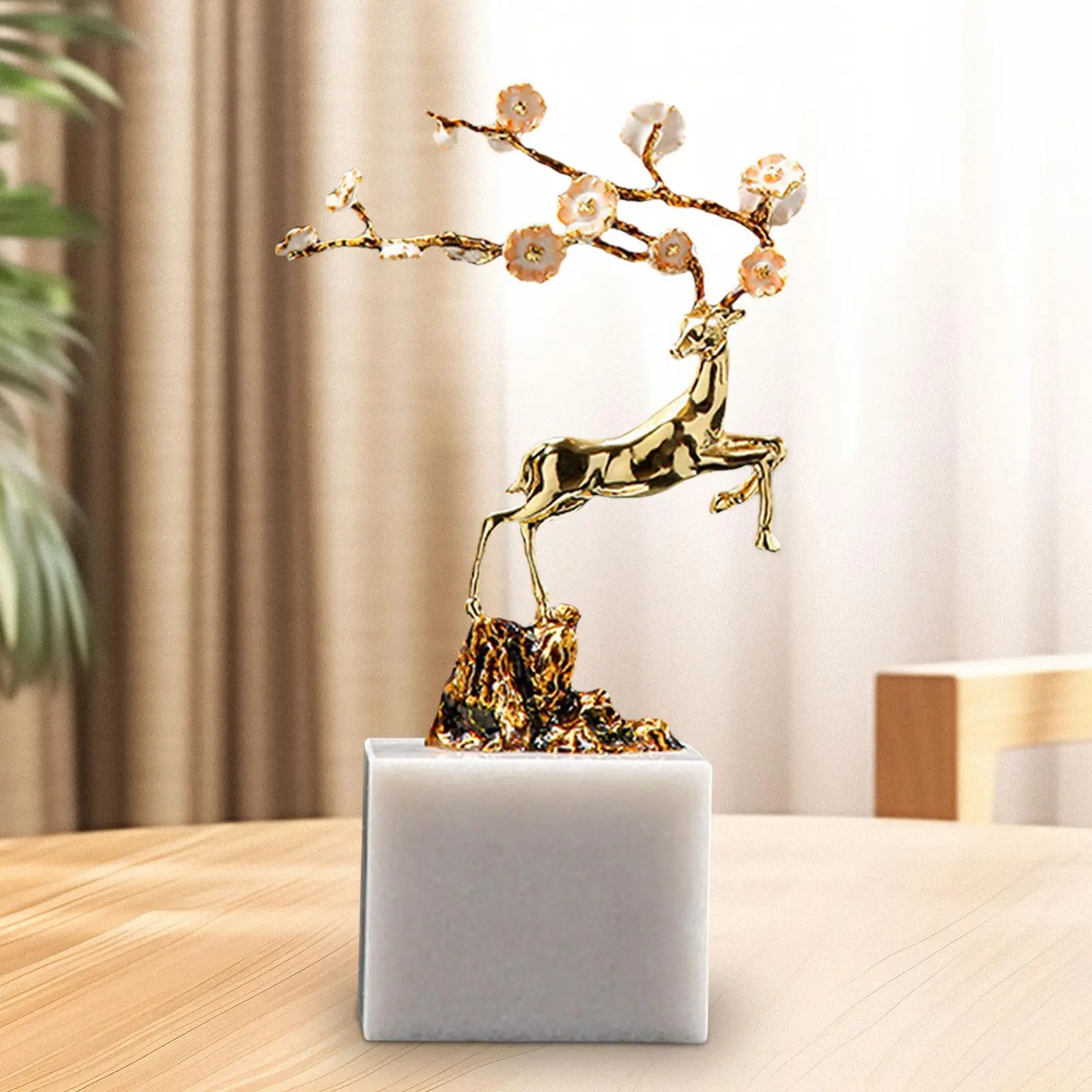 

Скульптура оленя, настольное украшение, удача, креативная современная статуя, фигурка животного для прихожей, гостиной, стола, домашний декор