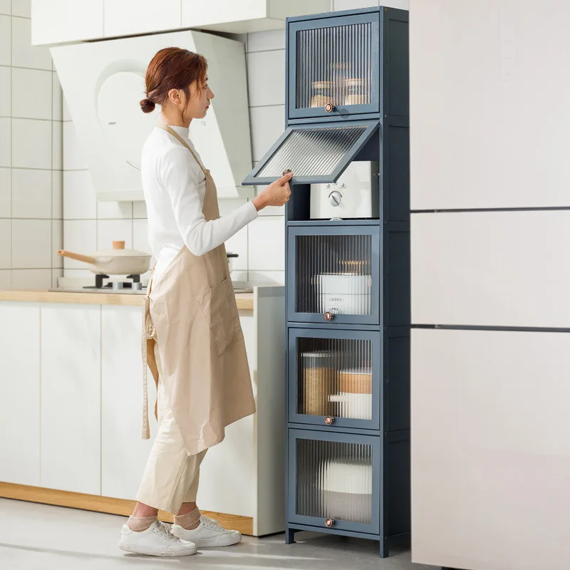 Crack Storage Cabinet Kitchen Refrigerator Crack Cabinet Bathroom Floor Shelf Living Room Bedroom Locker