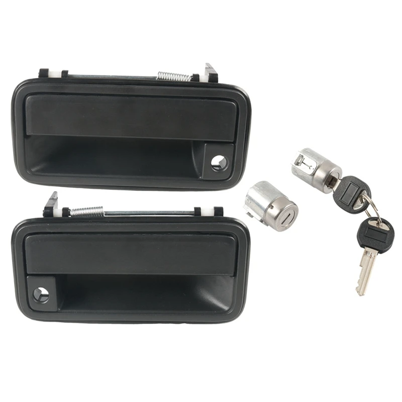 

Exterior Door Handles W/Lock Cylinder Keys For Suburban Tahoe C1500 1995-2000 For GMC Yukon 15742229 15742230