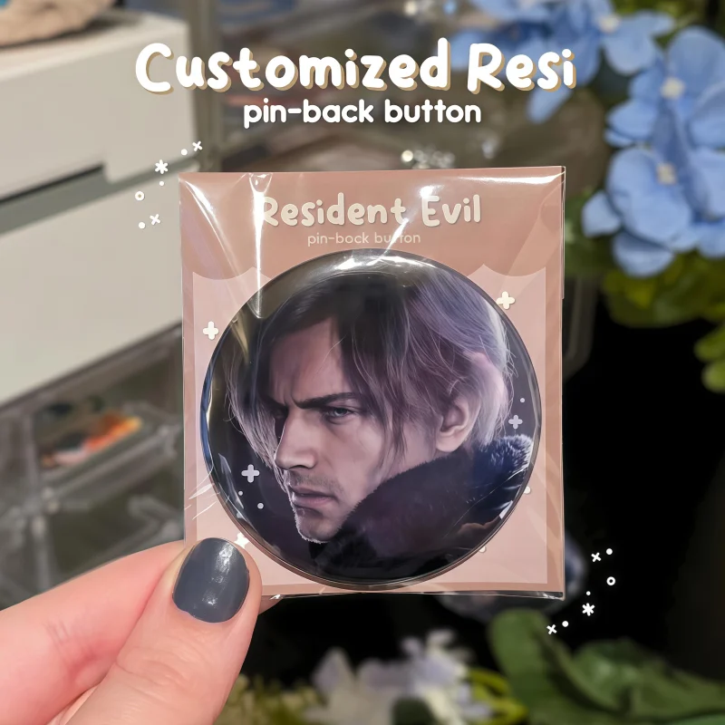 Resident Evil 9 Leon Kennedy Enamel Pin | RE9 Cosplay Badge & Backpack Accessory | Premium Capcom Fan Collectible