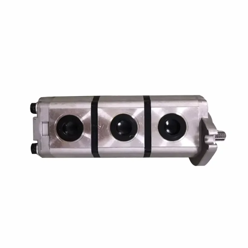 10 Teeth 12+12+8 CC Three Section Gear Pump Right Rotation Hydraulic Pump for Excavator Hydraulic Spare Parts