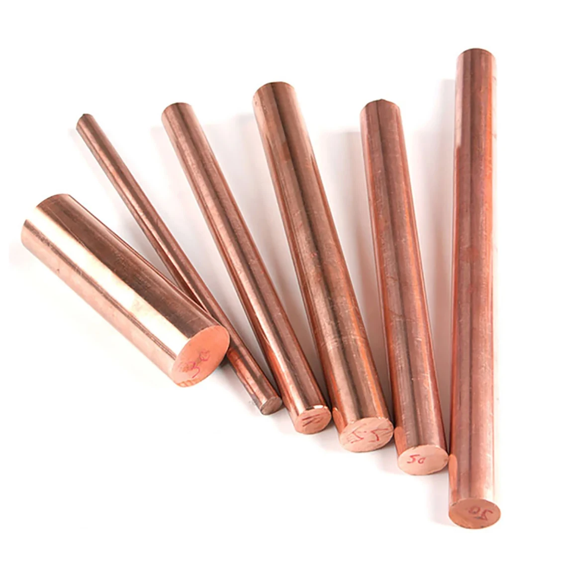 

1Pcs Diameter 12-20mm Red Copper Round Bar Solid T2 Copper Rod Length 500mm For DIY Lathe Cutting Metal Tool Parts