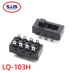 【5-1PCS】Black 12A 250V 3 Position 8 Pin Toggle Slide Switches LQ-103H Hair Dryer  for JJ-15 Philips Flyco FH6218/20/21/31