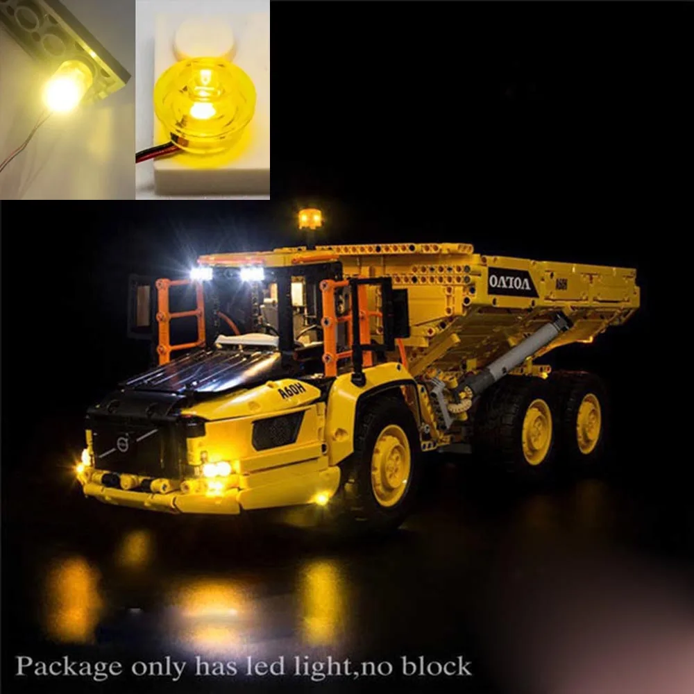 USB Light Kit for LEGO Technic Articulated Hauler 42114  Building Set Blocks Model(NOT LEGO MODEL)