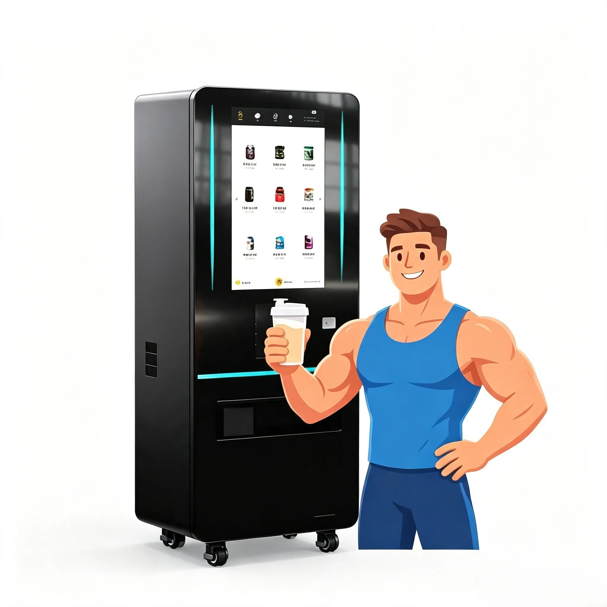 Protein Shake Vending Machine Maker Automatic Protein Beverage Vending Unit With Built‑in Mixer
