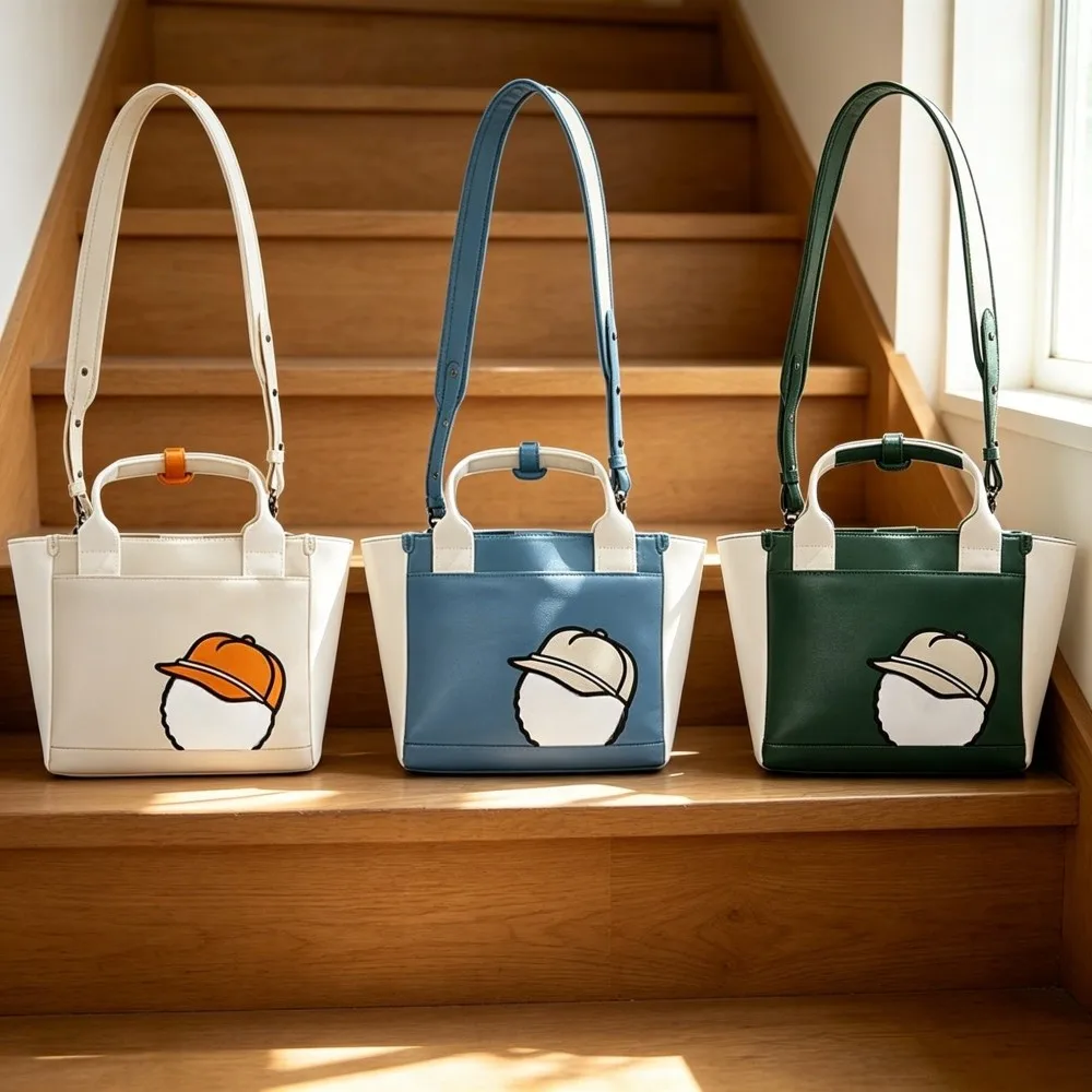 

Women's Golf Tote Bag, Detachable Shoulder Strap, Elegant Laser 3D Embroidery, Sleek & Elegant Design, Versatile Shoulder Bag
