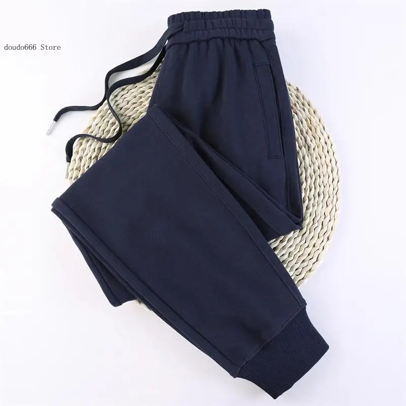 Sweatpants Loose Female Drawstring Bundle Foot Harem Pants Spring Autumn Casual Trousers Women's 100% Cotton Straight Pants