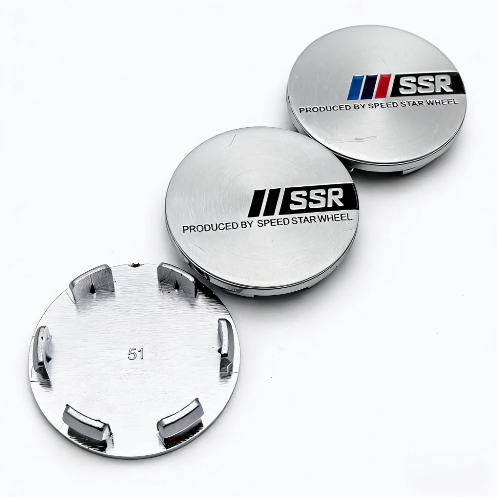 4x 51mm SSR Nabendeckel Radkappen Nabenkappen – Bild 3