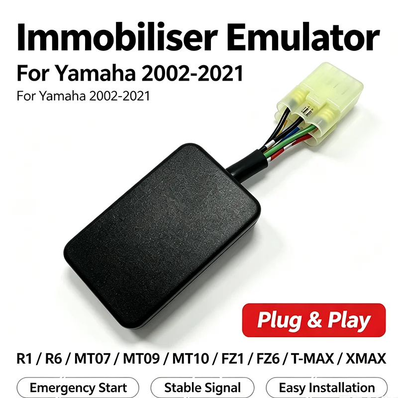 Plug & Play Immobiliser Bypass Simulator Emergency Start Anti-theft Module For Yamaha R1 R6 MT07 MT09 MT10 FZ6 TMAX XMAX XSR700
