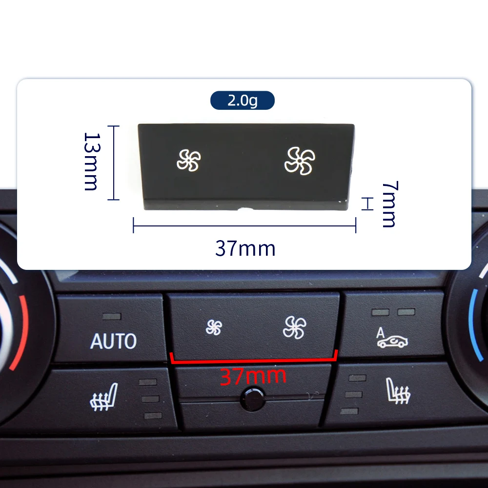 For BMW E90 E93 E87 E84 F25 3 Series X1 X3 Car Heater Control AC Refrigeration Button Air Circulation Button Auto Switch Cover