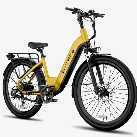 

Luckeep European ing Fashion X2 Electric Bicycle 27.5-inch Tire City Bike High Efficiency Lithium Battery Powered Bike