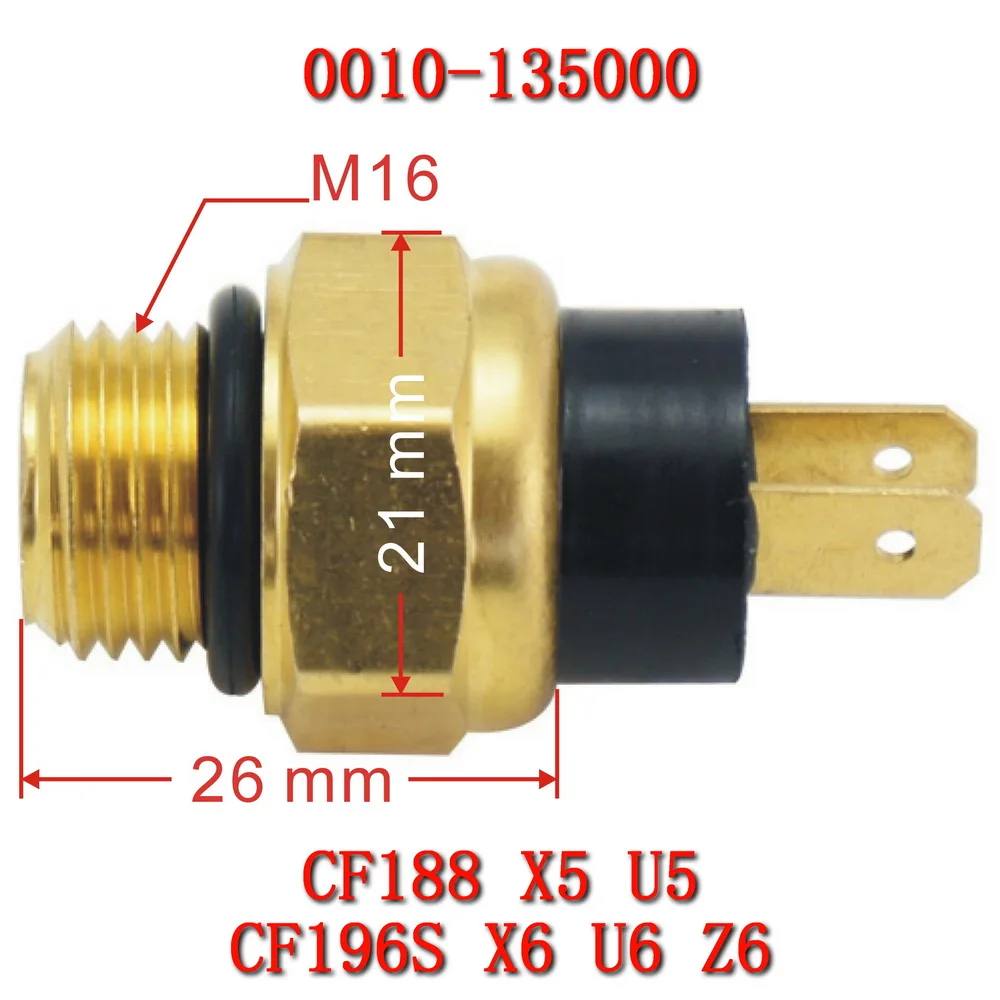 Motorcyle Thermo Switch 0010-135000 for ATV UTV SSV Accessories UForce U6 CF500 CF600 CF625 X6 Z6 CF625-B CF625-CCF625-3 CF Moto