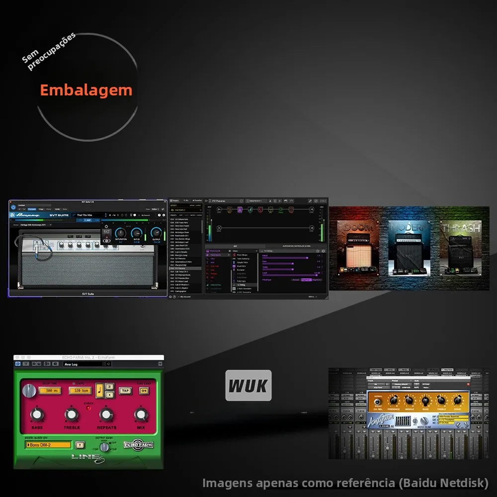 Amplificador de Guitarra Line 6 Helix Ampeg Bundle Metallurgy com 5 Modelos, Fonte de Som Suave para Música Computadorizada