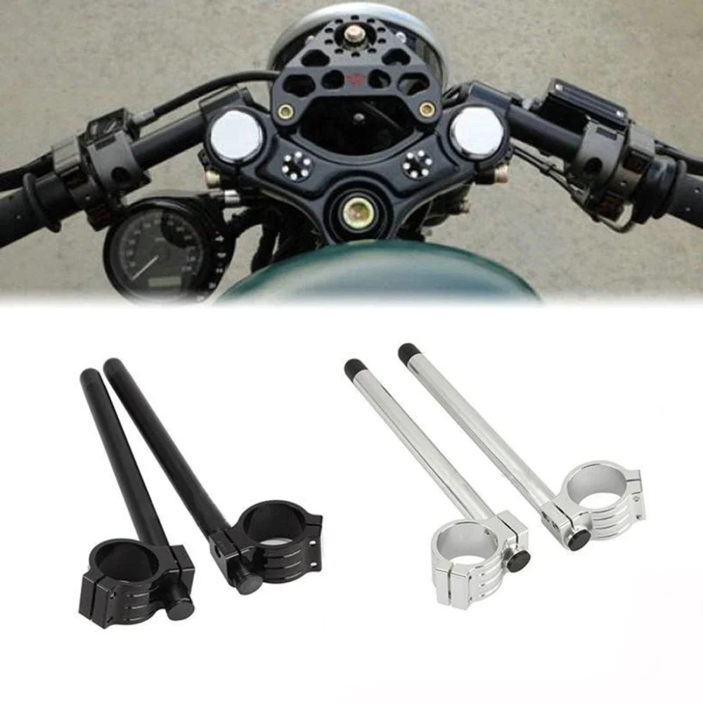 

35mm/37mm/38mm/39mm/41mm/43mm/45mm/48mm/50mm/51mm Forks 2 x Handlebars Aluminum Motorcycle CNC Clip-ons Racing Grip Handlebar