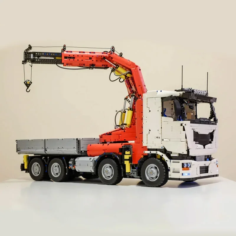 

8230 шт. Moc технический радиоуправляемый инженерный автомобиль кран грузовик автомобиль строительная модель блоки творчество сборка кирпичи игрушка подарок