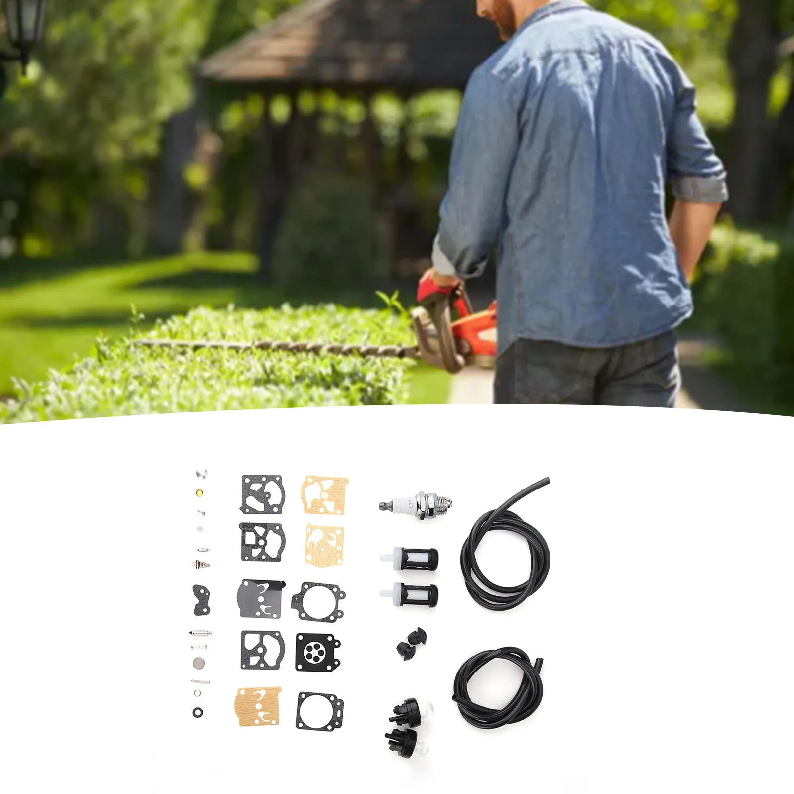 Комплект фильтров для ремонта карбюратора ZK20, подходит для STIHL FS36 FS40 FS44, замена триммера для травы Комплект фильтров для ремонта карбюратора ZK20, подходит для STIHL FS36 FS40 FS44, замена триммера для травы
