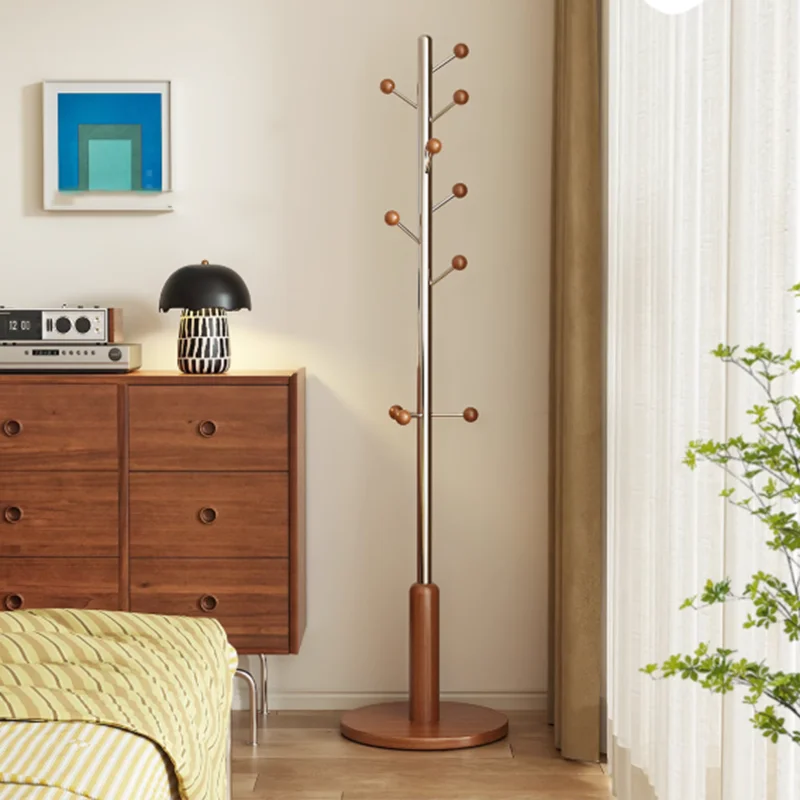 

Luxury Indoor Coat Racks Wooden Metal Display Standing Wardrobes Coat Racks Space Saving Minimalist Perchero Trendy Furniture