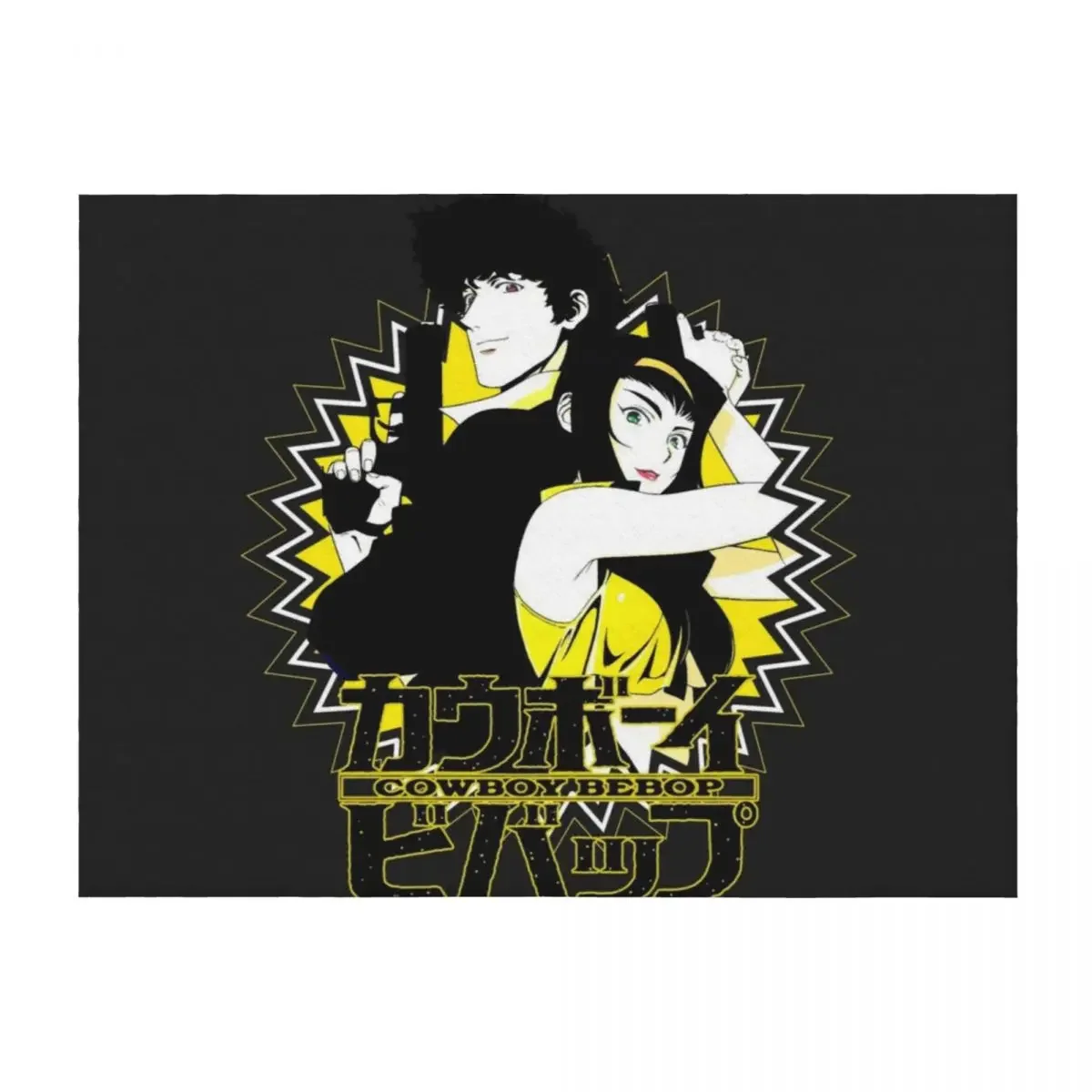 

Spike Spiegel and Faye Valentine Throw Blanket Summer Beddings Multi-Purpose bed plaid Thermals For Travel Blankets