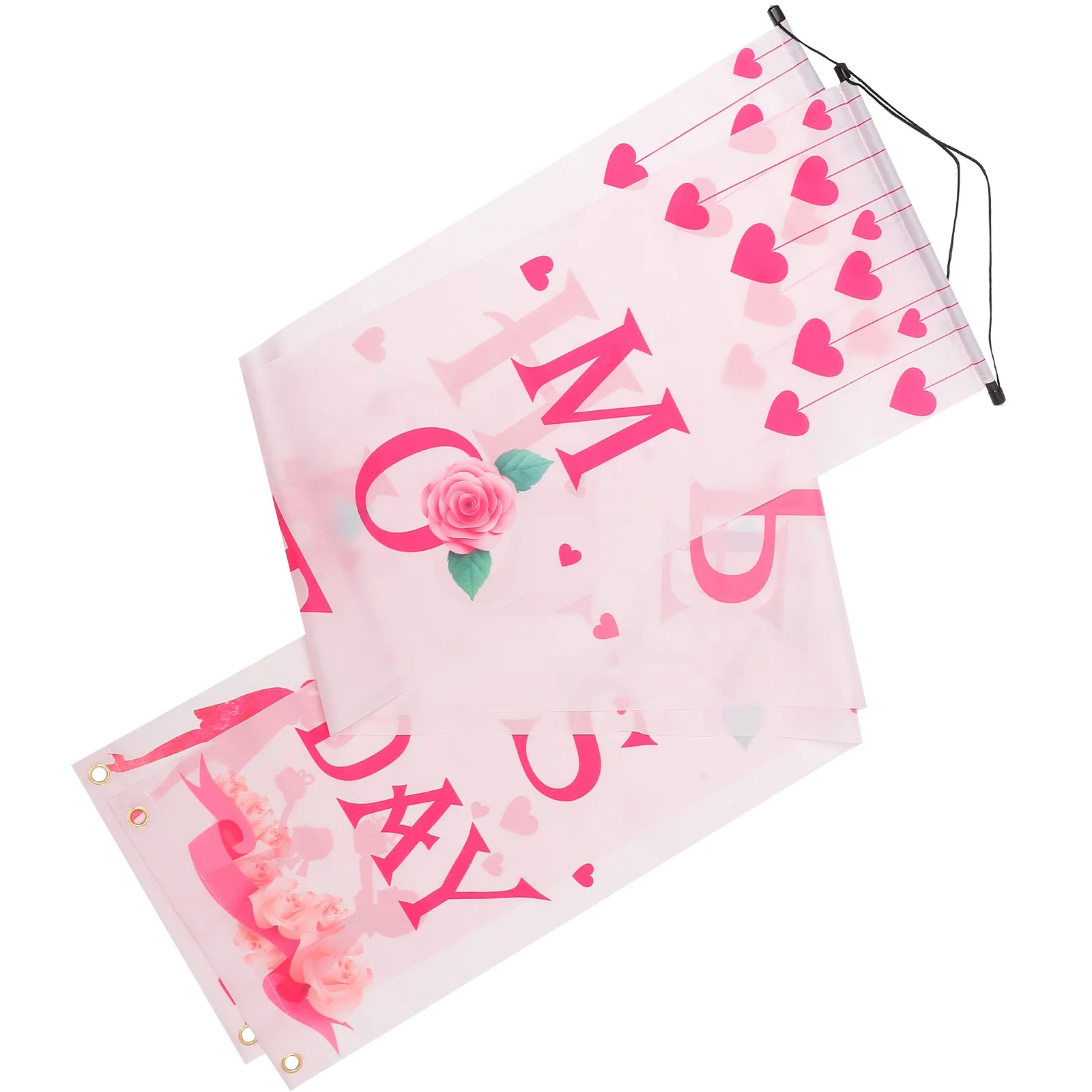 

1 Pair Door Curtain Decor Porch Curtains For Mother'S Day Party Supplies Exquisite Party Decor Festive Indoor Outdoor Event