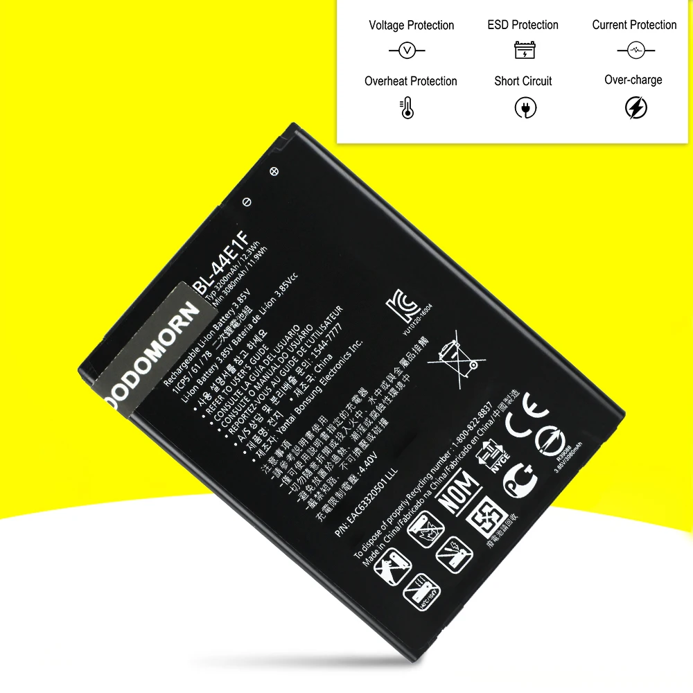 New 3200mAh BL-44E1F Battery For LG V20 F800 VS995 US996 LS997 H990DS H910 H918 Stylus3 LG-M400DY Phone