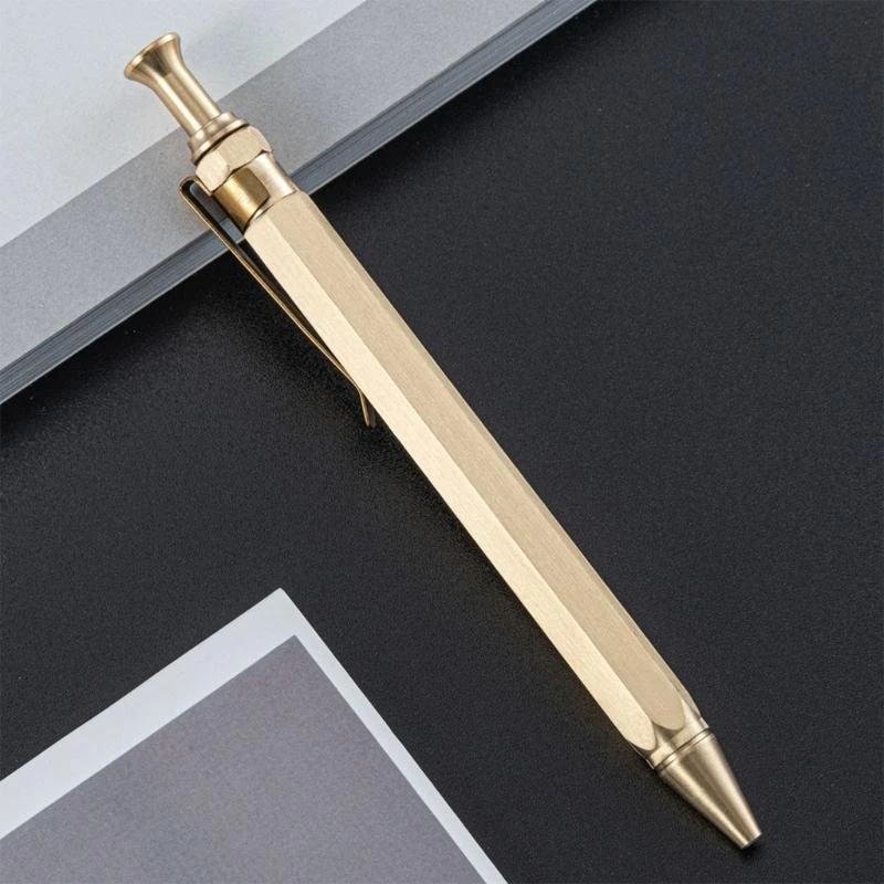 

G6DC Retractable Pen with Clip Metal Ballpoint Pen Smoothly Writing Pen