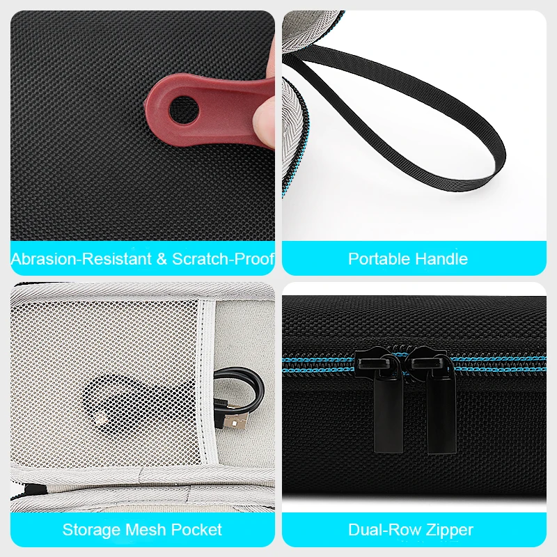 حقيبة حمل صغيرة لـ WOLFBOX MF100 & JUFINX غبار الهواء الكهربائي ، كيس التخزين للسفر حقيبة محمولة منظم الغطاء الواقي صندوق