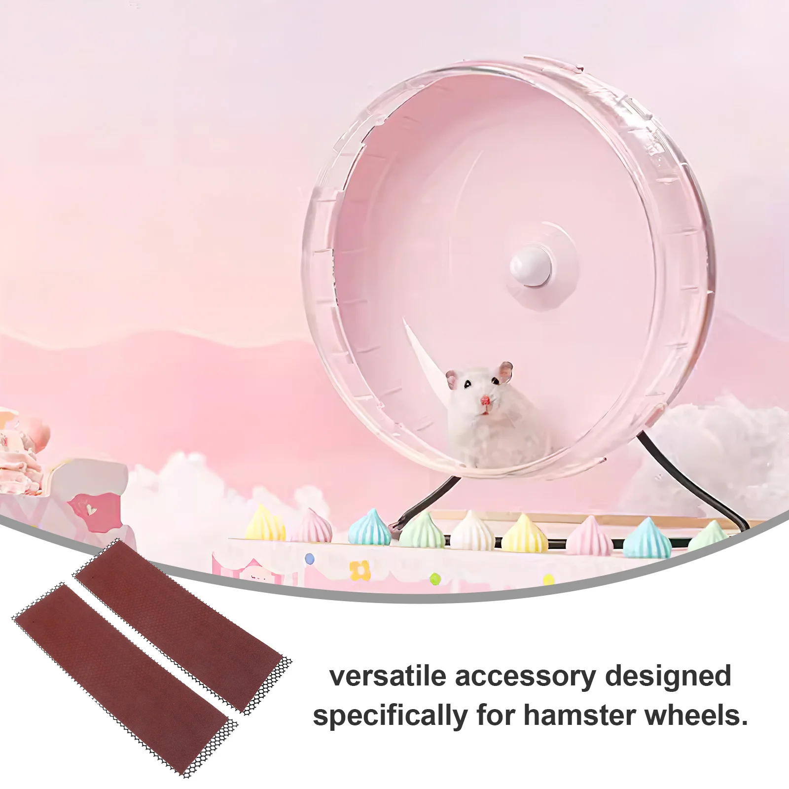 2 مجموعة الهامستر مسمار التشذيب قطاع جلخ حصيرة لتشغيل عجلة دائم استبدال وسادة السكر شراعية السنجاب القنفذ الحيوانات الأليفة مسمار #1