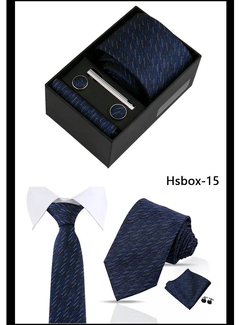 Modische Krawatten für Herren, Paisley-Krawatte, Geschenkbox-Set, originelle Geschenke für Herren, hochwertige Krawatte, Business-, Hochzeits- und Anzug-Accessoires – Detail 19