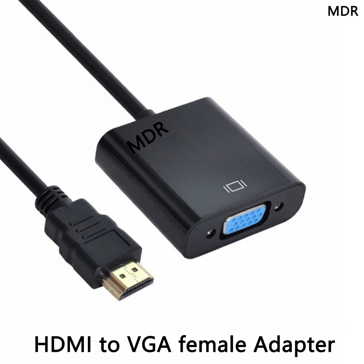 

MDR hdmi to VGA connector hdmi input to VGA female output projectors monitors adapter For Pc Laptop TV HD 1080P Black