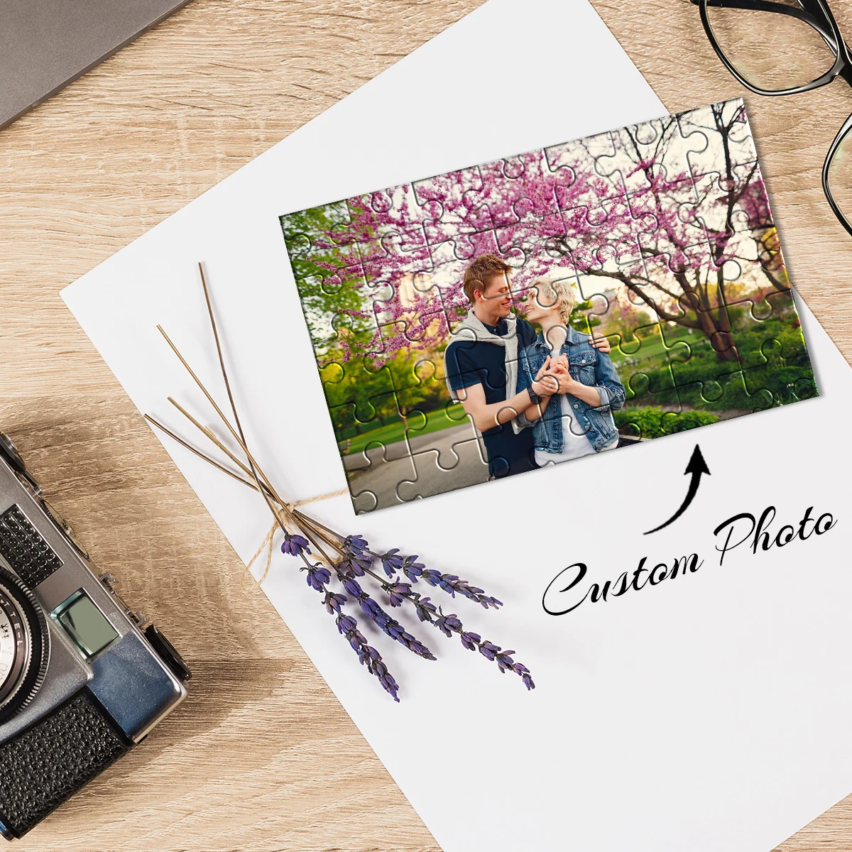 Creative Custom Picture Jigsaw puzzle Personalised Decompression Puzzles Custom DIY Personalised Photo Portrait Puzzles  For Ki