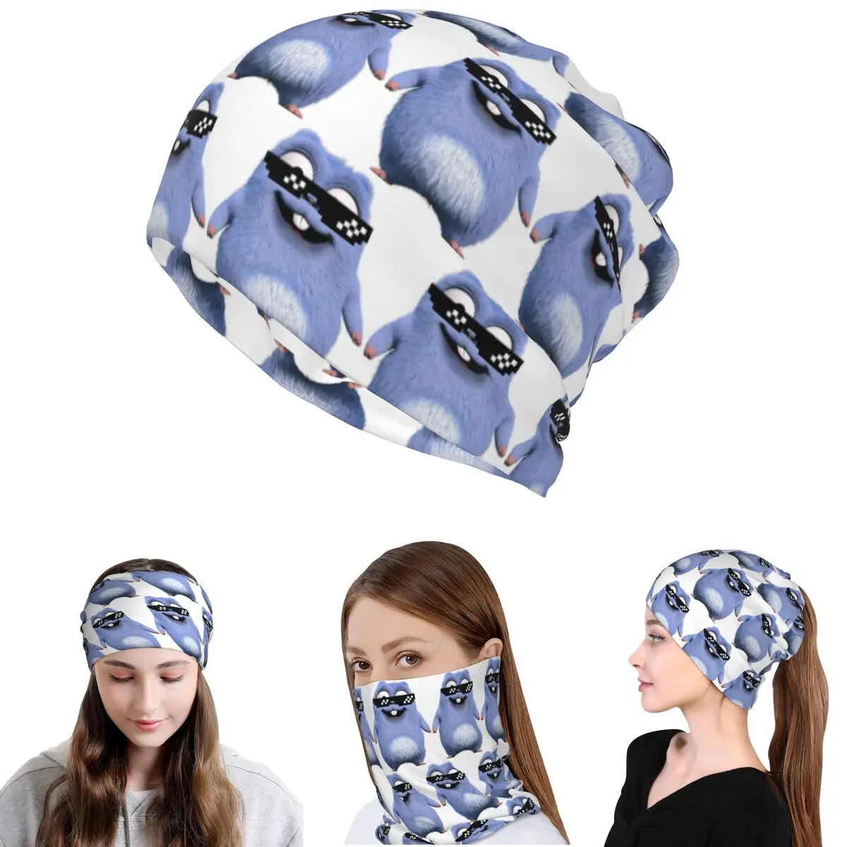 

Animation Grizzy And The Lemmings Cartoon Anime Bandana Neck Gaiter Wrap Scarf Multi-use Face Mask Beanies Hat Unisex Winter