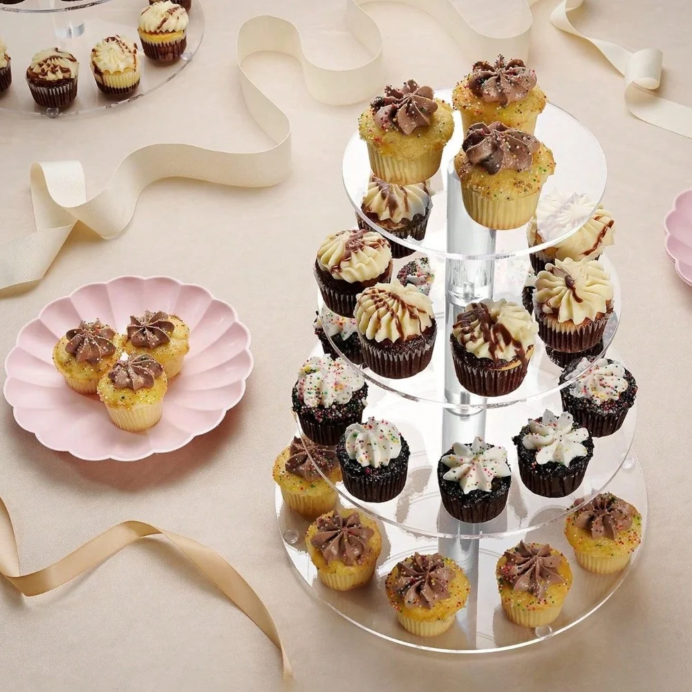 

3/4 ярусная полка для хранения конфет, подставки для свадебного десерта, подставка для торта для свадьбы, дня рождения, инструменты для детского душа
