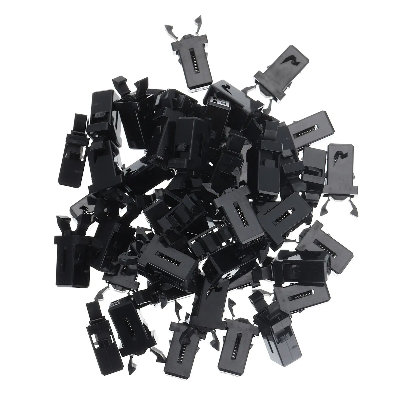 100Pcs Trash Can Lock Buckles Universal Lid Lock Clips Push Button Latch Replacement Parts for Home Kitchen Bathroom Garbage Bin
