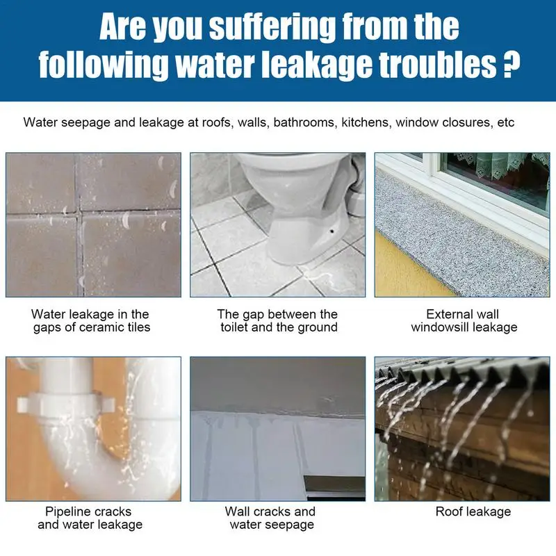 Lem antiair kuat antiair, agen antibocor kuat untuk atap kamar mandi dapur perbaikan ubin dinding