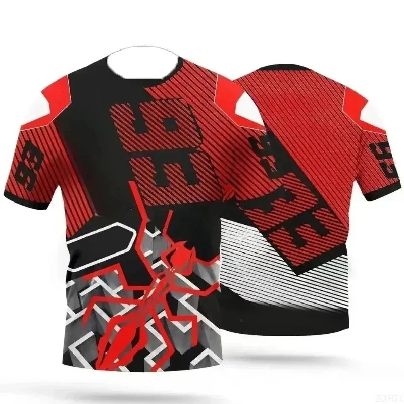 AliExpress NONE #93 NUMBER MOTORCYCLE RACING T-SHIRT SUMMER BREATHABLE OUTDOOR CYCLING SPORTS JERSEY MEN'S CASUAL SHORT SLEEVE TOP kids  gifts
