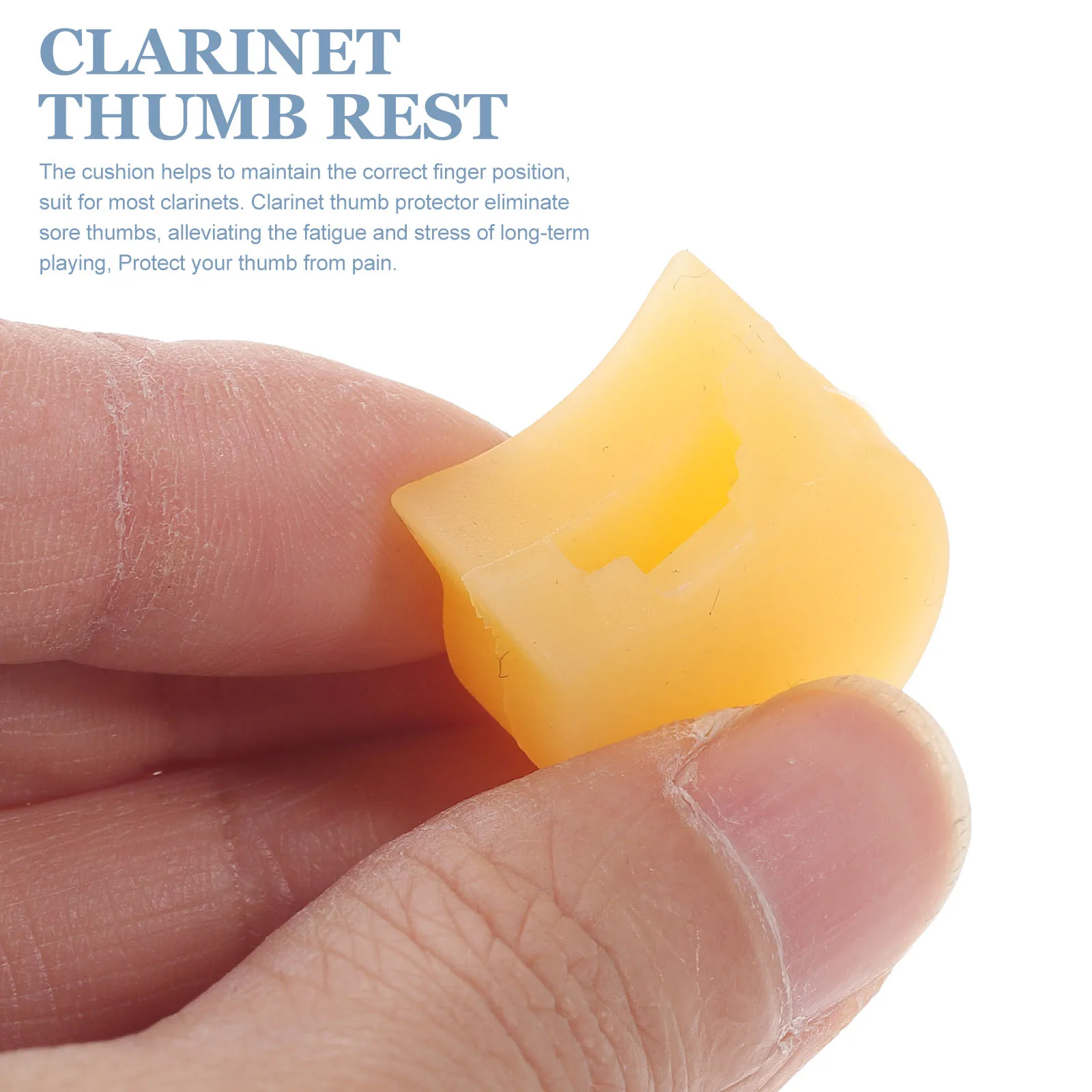 

4 Pcs Finger Rest Clarinet Sleeve Thumb Support Comfortable Cushion Protector Pads Silica Gel Protectors