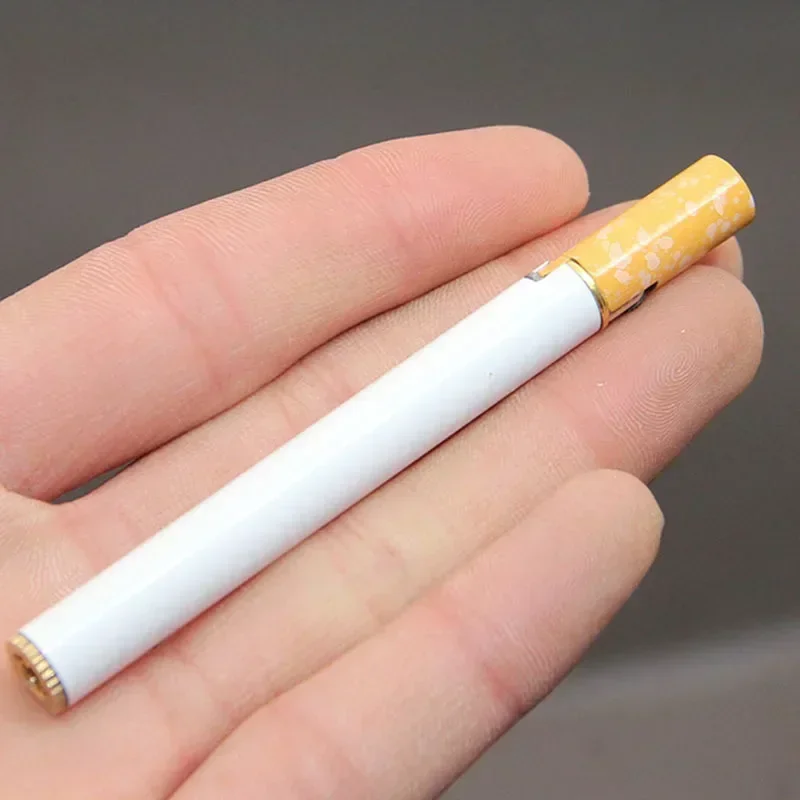 

New Grinding Wheel Lighter Metal Gradient Slim Mini Compact Open Flame Strip Lighter Cigarette Accessories Men's Small Gifts
