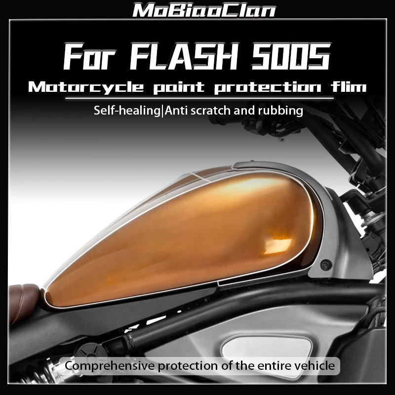 For QJMOTO FLASH 500S Transparent Protective Film For Invisible Motorcycle Cover Waterproof Modification Of The Entire Vehicle