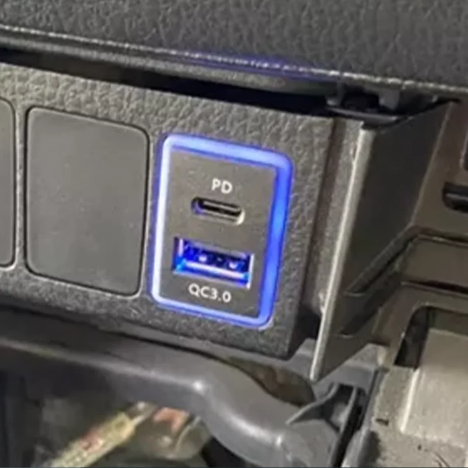 For Toyota-Specific Adapter for Camry Reserved Position USB Interface PD + QC Modification Fast Charging Power Adapter Outlet