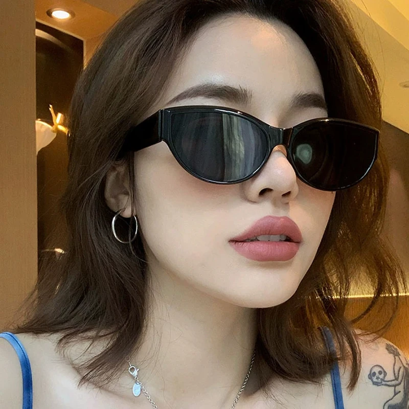 4 stücke Mode Kleine Cat Eye Sonnenbrille Frauen Männer Vintage Marke Designer Sonnenbrille Weibliche Punk Outdoor Casual Brillen UV400