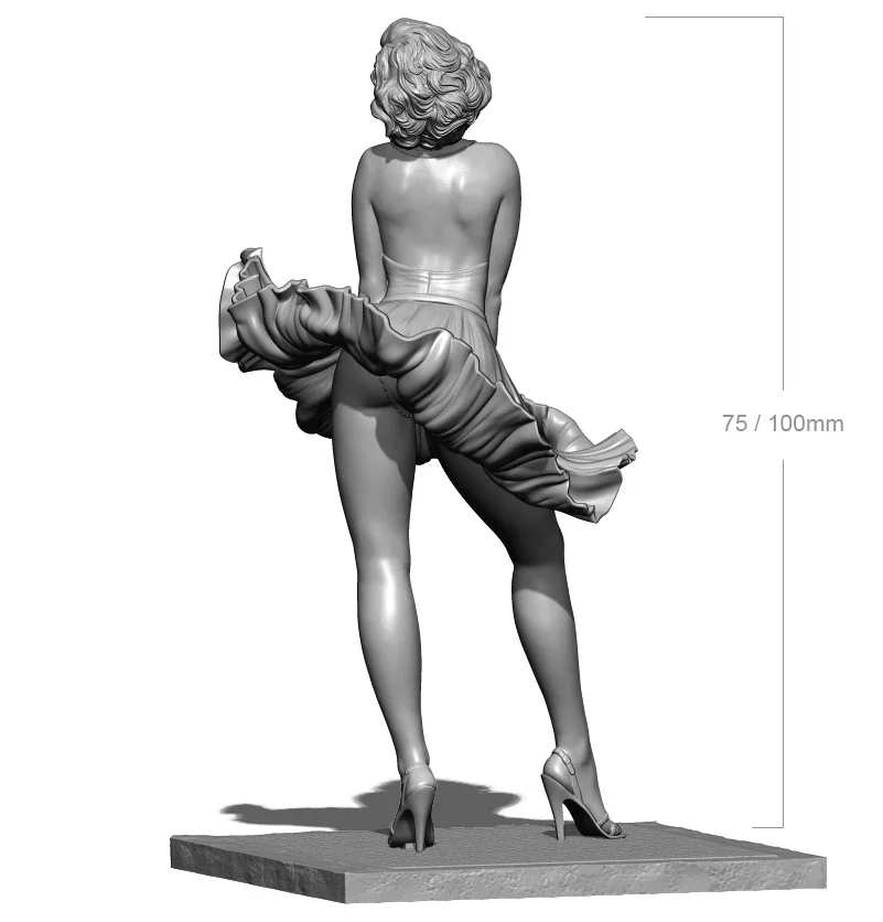 1/24 75mm 1/18 100mm Resin Model Kits Monroe Figure Unpainted Painted RW-176