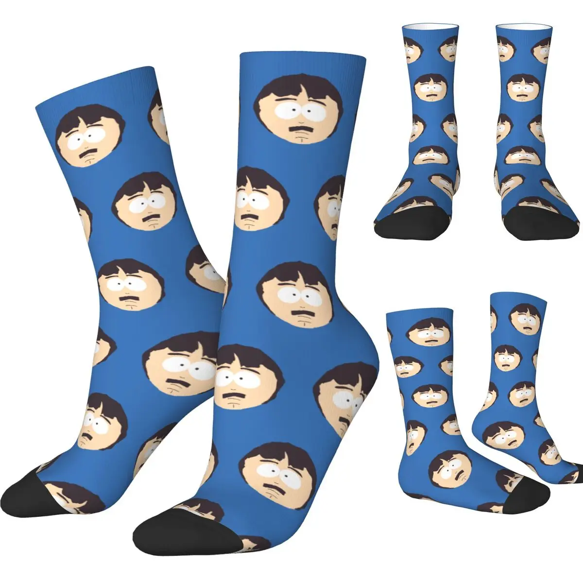 Autumn Winter Harajuku Women Men Randy Marsh South-Parks Socks Breathable Crew Socks