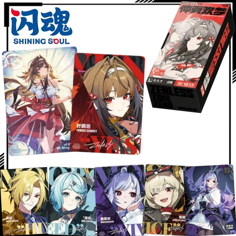 ShiningSoul Oficial Zenless Zone Zero Serie de Tarjetas Coleccionables 2 Tarjeta de Ye Shunguang de Dibujos Animados Mercancía de Anime Regalo Festivo