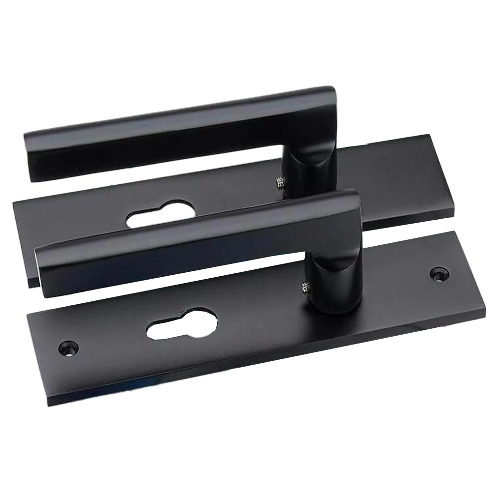 

Fashion Black Cabinet Handles Aluminum Alloy Kitchen Door Handles Cupboard Pulls Drawer Knobs Furniture Room Door Hardware