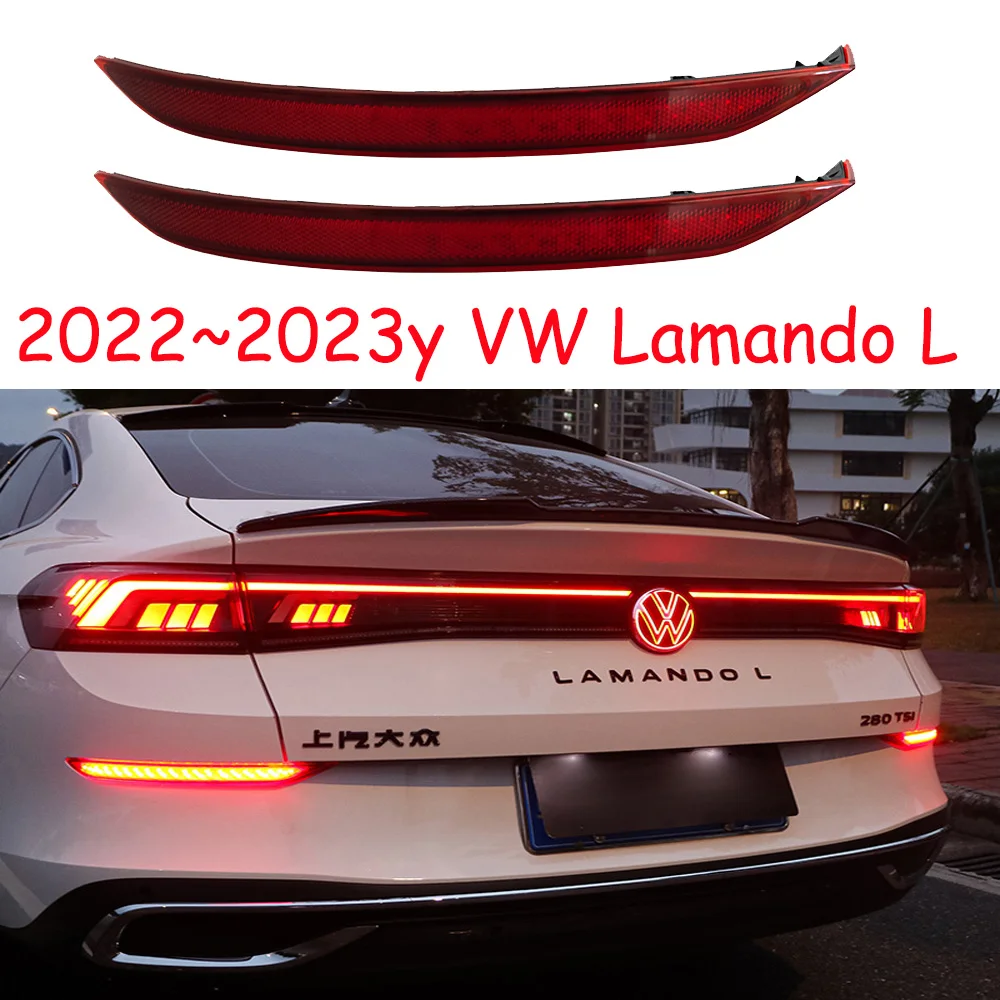 

car accessories bumper tail light for Volkswagen Lamondo L rear light taillight LED 2022~2024y Reflector for VW Lamando L fog