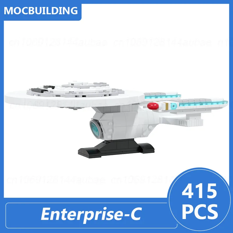 Enterprise-C Model Moc Building Blocks Diy Assemble Bricks Space Educational Creative Collection Display Toys Xmas Gifts 415PCS