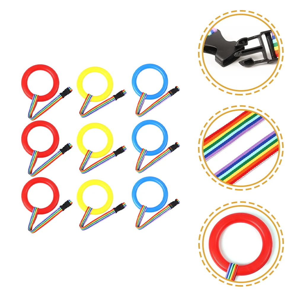 9 Pcs Line up Leash Walking Rope for Preschool Outdoor Toddler Tendon Fiber Kids Harness Daycare Supplies Child